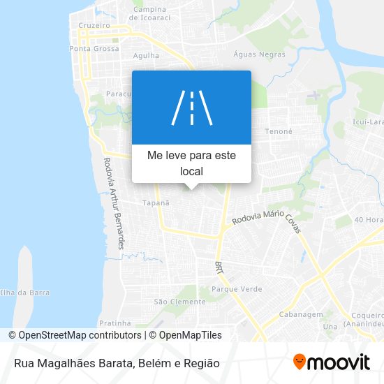 Rua Magalhães Barata mapa