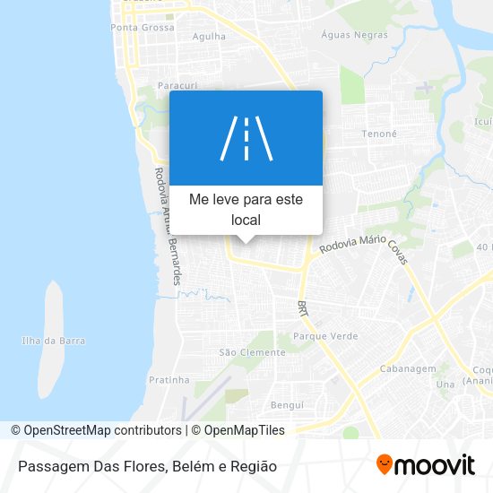 Passagem Das Flores mapa