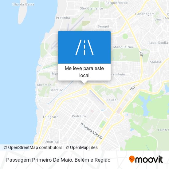 Passagem Primeiro De Maio mapa