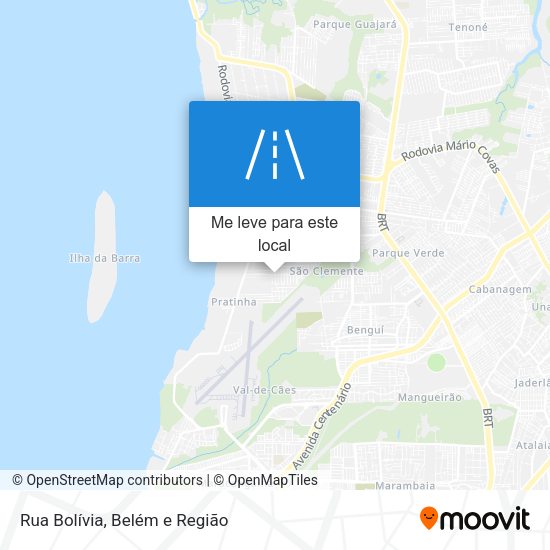 Rua Bolívia mapa