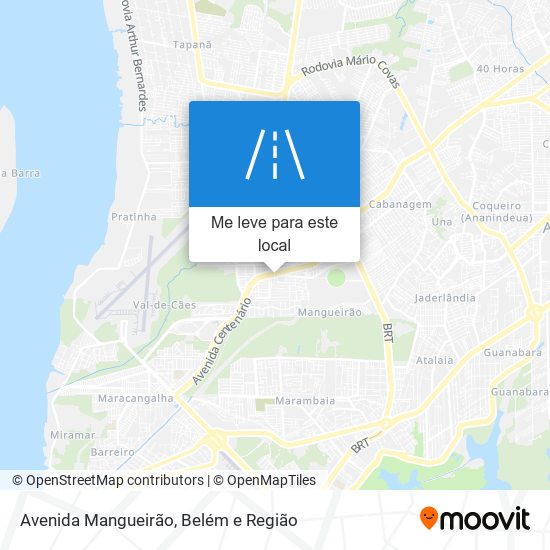 Avenida Mangueirão mapa