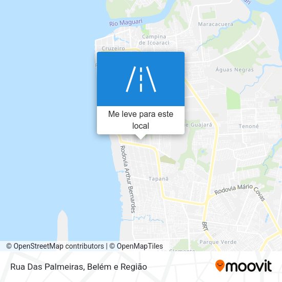 Rua Das Palmeiras mapa