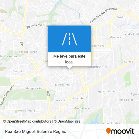 Rua São Miguel mapa