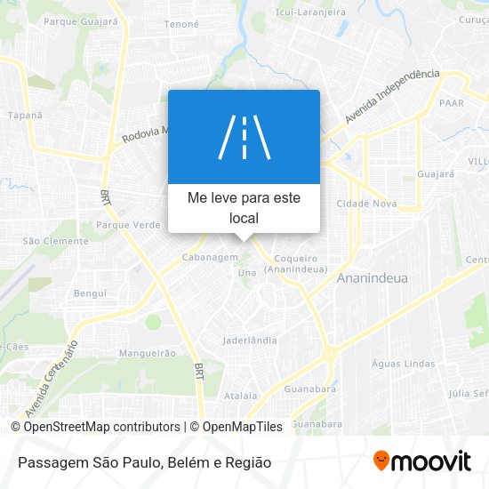 Passagem São Paulo mapa