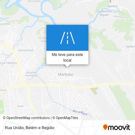 Rua União mapa