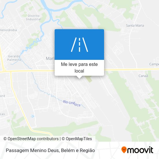 Passagem Menino Deus mapa
