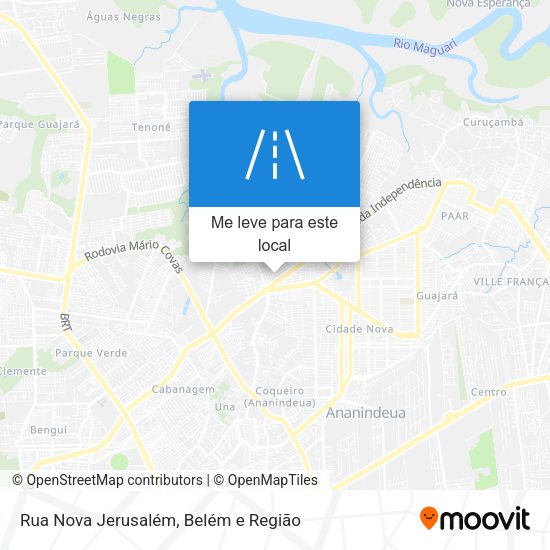 Rua Nova Jerusalém mapa