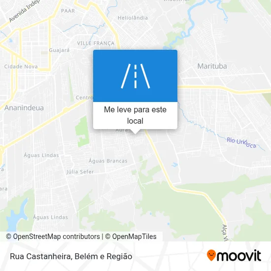 Rua Castanheira mapa