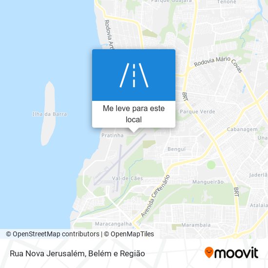 Rua Nova Jerusalém mapa