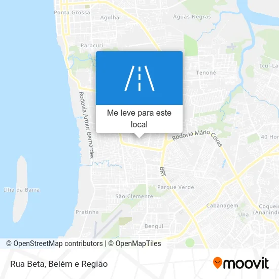 Rua Beta mapa