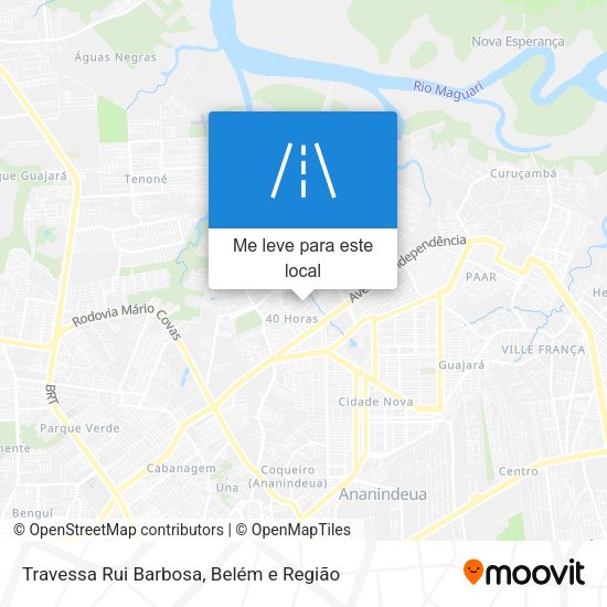 Travessa Rui Barbosa mapa