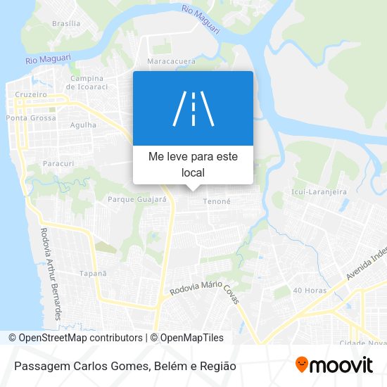 Passagem Carlos Gomes mapa