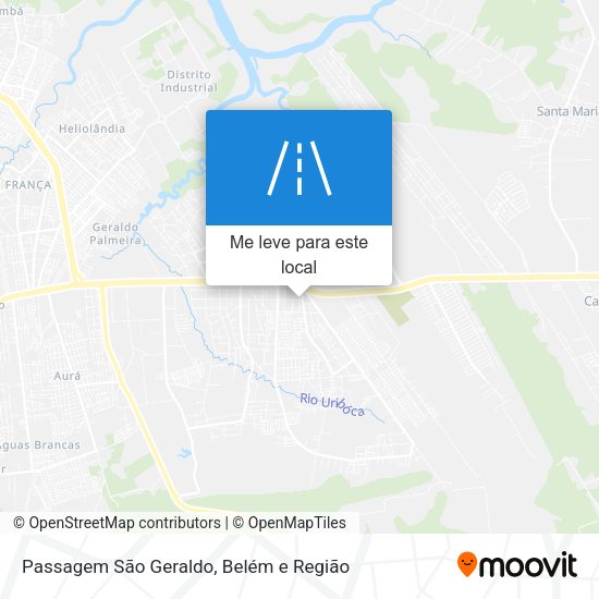 Passagem São Geraldo mapa