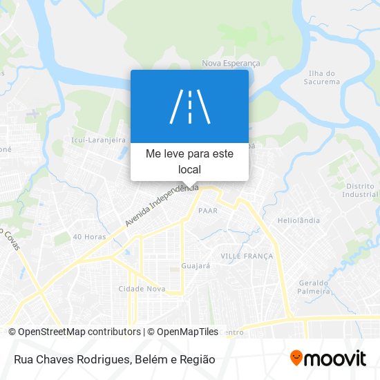 Rua Chaves Rodrigues mapa