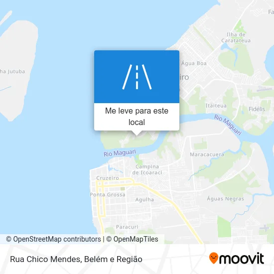 Rua Chico Mendes mapa