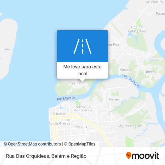 Rua Das Orquídeas mapa