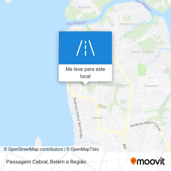 Passagem Cabral mapa
