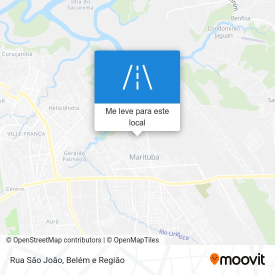 Rua São João mapa