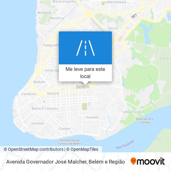 Avenida Governador José Malcher mapa
