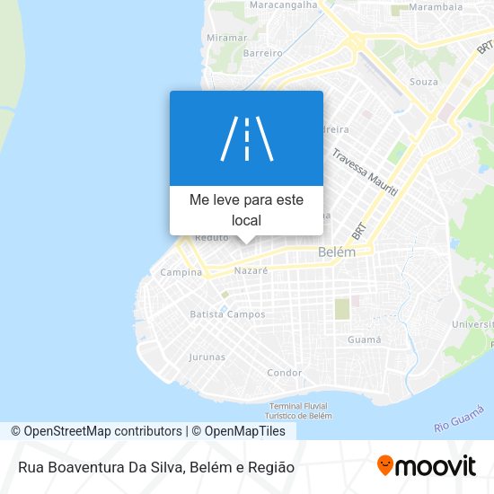 Rua Boaventura Da Silva mapa