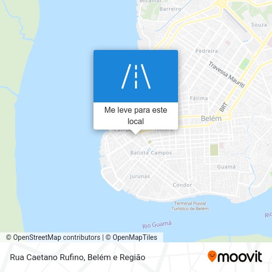 Rua Caetano Rufino mapa