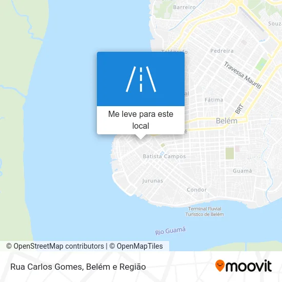 Rua Carlos Gomes mapa
