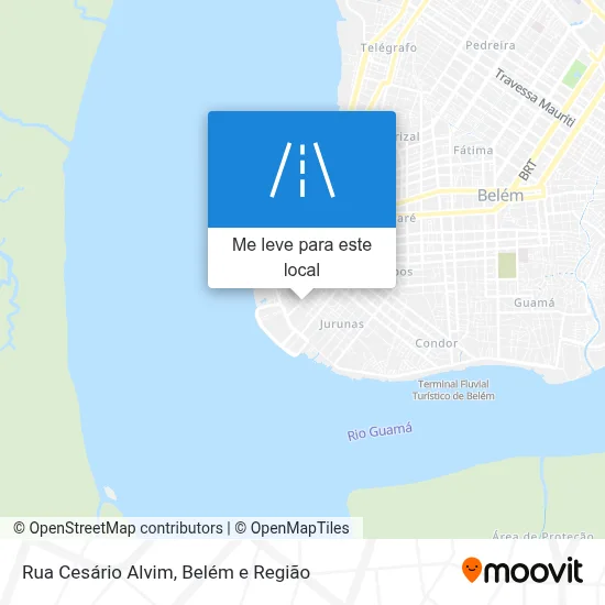 Rua Cesário Alvim mapa