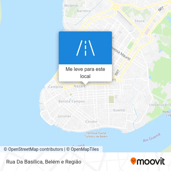Rua Da Basílica mapa