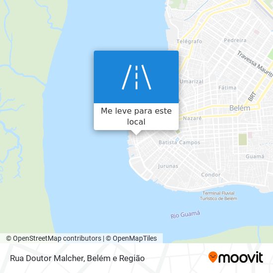 Rua Doutor Malcher mapa