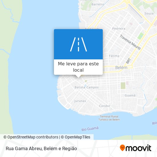 Rua Gama Abreu mapa