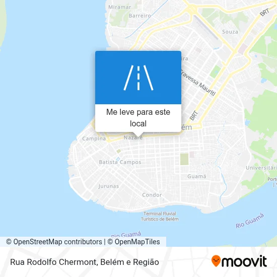 Rua Rodolfo Chermont mapa