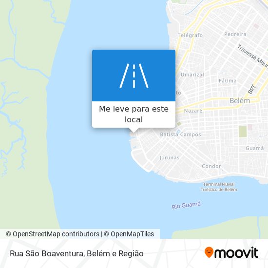 Rua São Boaventura mapa