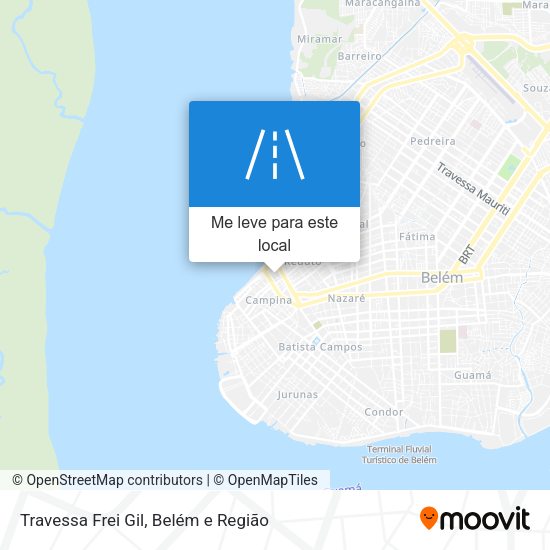 Travessa Frei Gil mapa