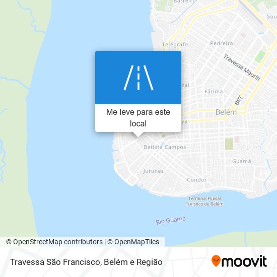 Travessa São Francisco mapa