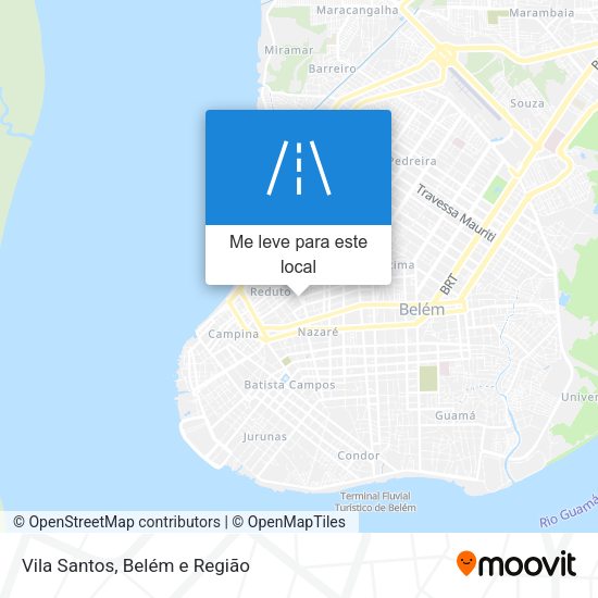 Vila Santos mapa