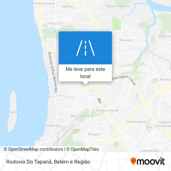 Rodovia Do Tapanã mapa