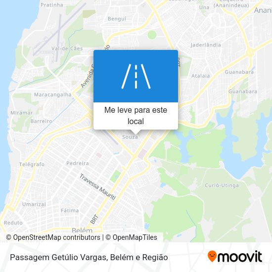 Passagem Getúlio Vargas mapa