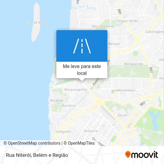 Rua Niterói mapa