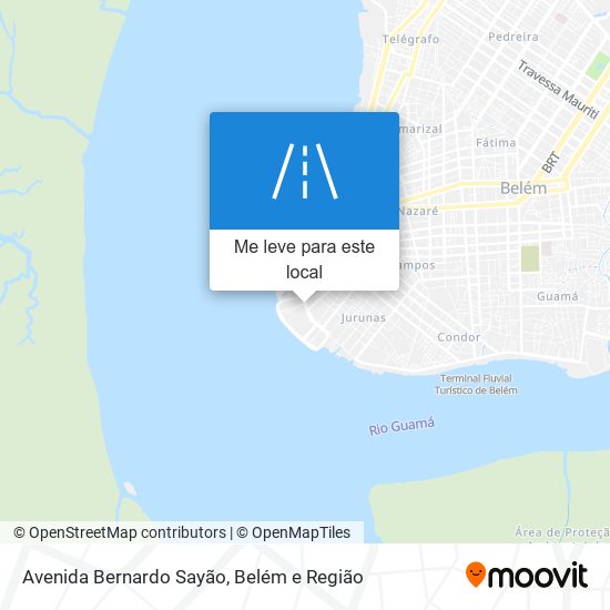 Avenida Bernardo Sayão mapa