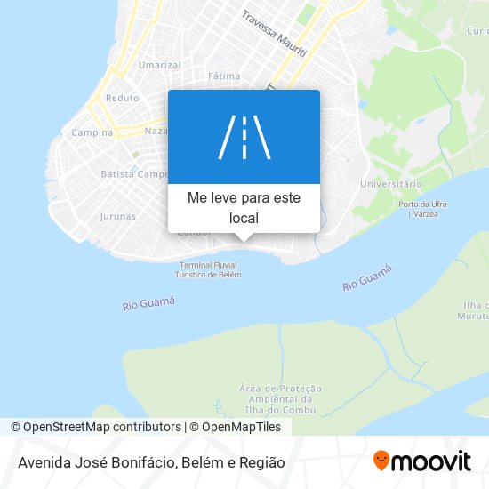 Avenida José Bonifácio mapa