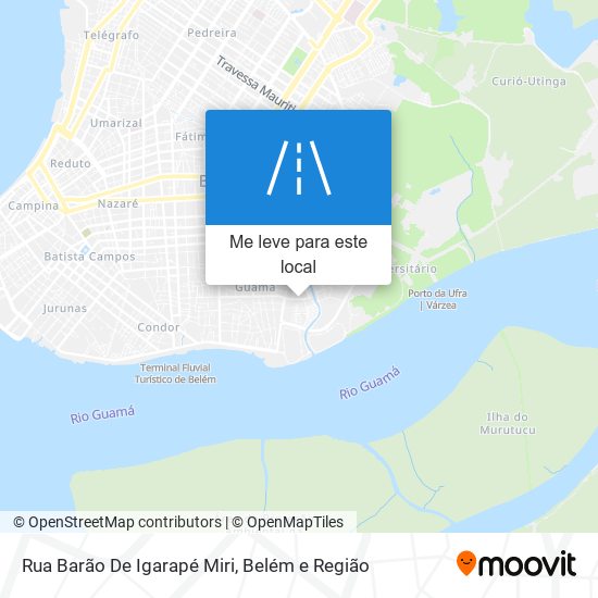 Rua Barão De Igarapé Miri mapa