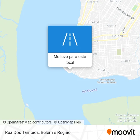Rua Dos Tamoios mapa