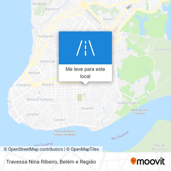 Travessa Nina Ribeiro mapa