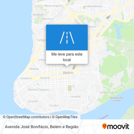 Avenida José Bonifácio mapa