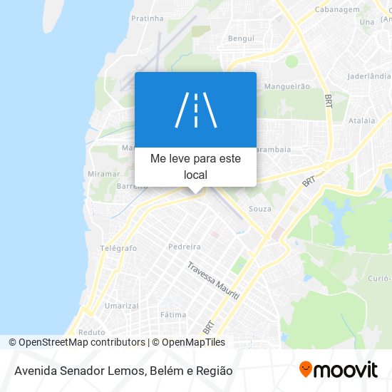 Avenida Senador Lemos mapa