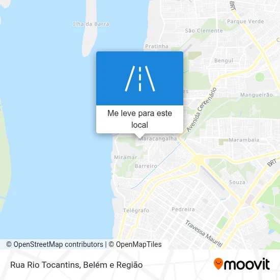 Rua Rio Tocantins mapa