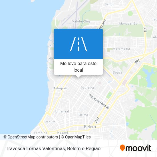 Travessa Lomas Valentinas mapa