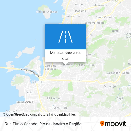 Rua Plínio Casado mapa