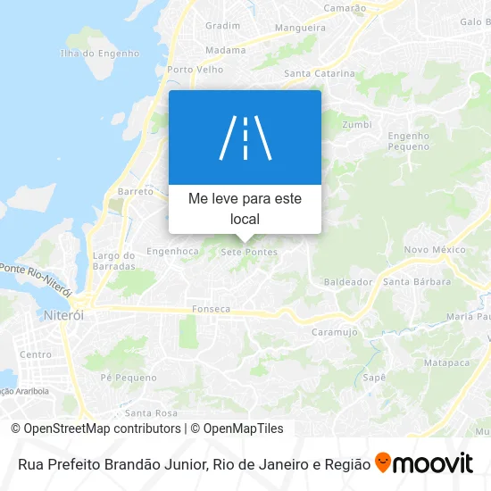Rua Prefeito Brandão Junior mapa