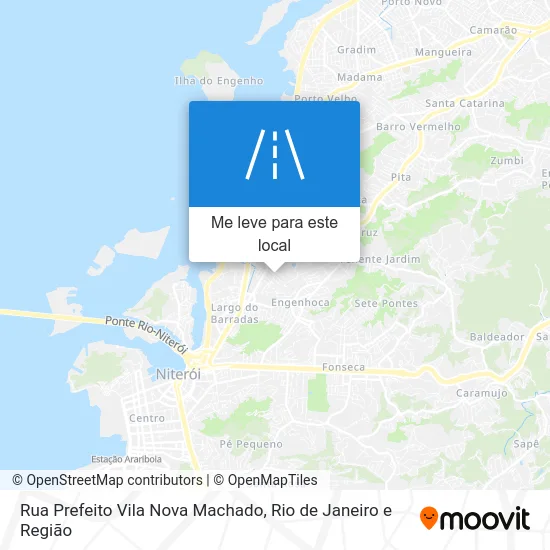 Rua Prefeito Vila Nova Machado mapa